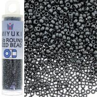 Miyuki Round Seed Beads 15/0 Matte Dark Grey 8.2GM